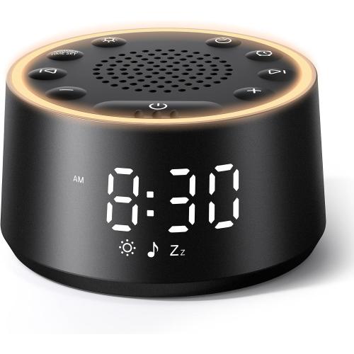 Dreamegg D1 Nova Sound Machine Alarm Clock for Sleep, White Noise