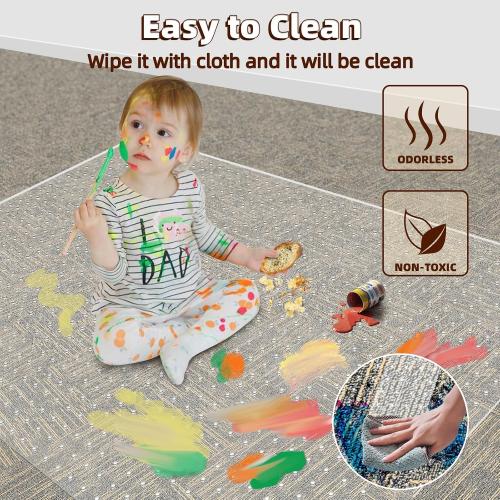 Office Chair Mat for Carpet: 36 x 48 Plastic Heavy Duty Computer Desk Mats with Lip for Low Flat and No Pile Carpeted Floor - Clear Rug Pad for Rolling Chairs Office Work Home Gaming Rectangle
