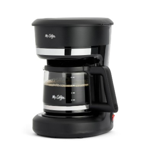 Mr. Coffee 5-Cup Switch Coffee Maker Black: Small Drip Coffee Machine, Electric, Paper Filter, 25 oz Capacity ❗MAY HAVE MISSING PIECES/NEEDS CLEANING❗
