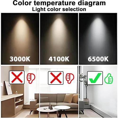 F15T8/DL 18 Inches T8 15 Watt Fluorescent Tube Compatible for Sylvania GE Eiko F15/T8/D Daylight 6500K G13 Bi-Pin Base 6 Count