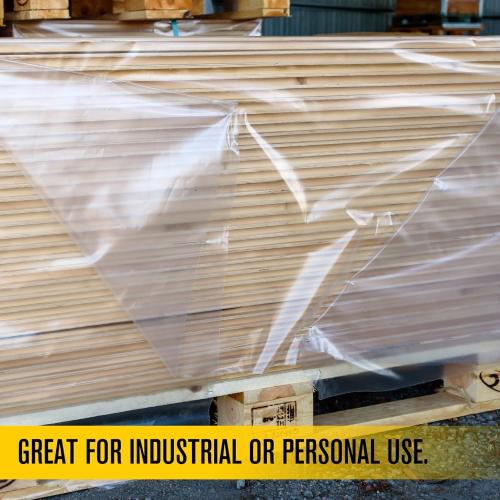 Aluf Plastics Clear All Purpose Poly Sheeting, Extra Strong, 4 mil, 20' x 100'