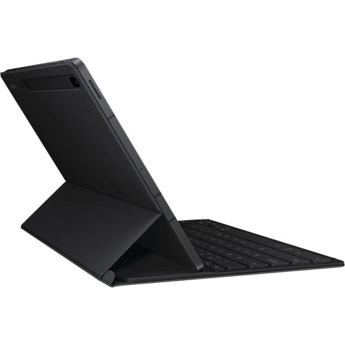 Samsung - Galaxy Tab S8 , Tab S7 FE, Tab S7  Slim Book Keyboard Cover - Mystic Black