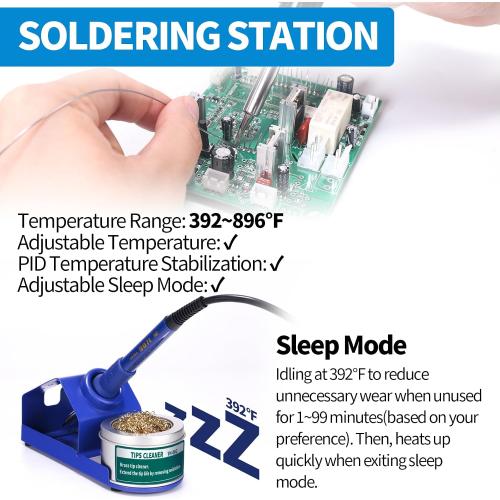 YIHUA 862BD  SMD ESD Safe 2 in 1 Soldering Iron Hot Air Rework Station °F /°C with Multiple Functions