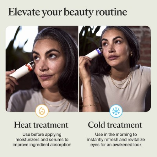 Therabody TheraFace Depuffing Cold & Heat Facial Treatment Wand - White