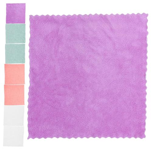 15Pcs Coral Fleece Face Towels, Super Soft Absorbent Washcloths for Washing