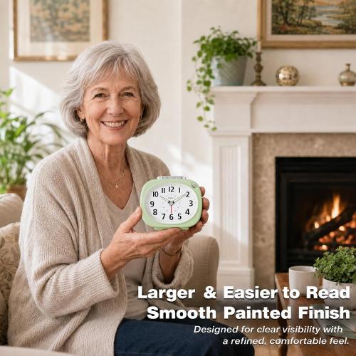 AYRELY® 4.5 Loud Analog Alarm Clock for Heavy Sleepers, 100 dB Alarm Sound