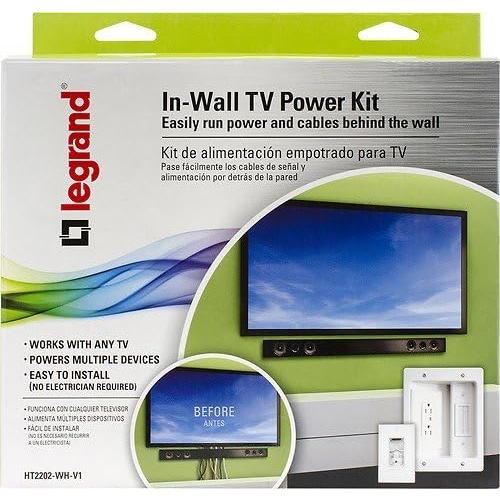 Legrand Wiremold In Wall TV Power Kit White (HT2202WHV1)