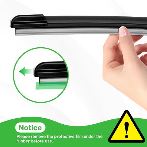 24 24 2 Pack Front Wiper Blades Set for 2019-2022 Dodge Ram 1500