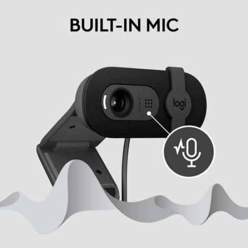 Logitech Brio 101 Full HD 1080p Webcam Made for Meetings and Works for Streaming