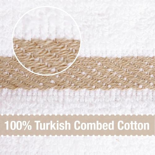 All-Clad Checked Kitchen Towel: Highly Absorbent, Super Soft Long Lasting - 100% Cotton, 17x30 Tea Towel for Cleaning & Drying Dishes, Pans, Glassware, or Countertops, (2Pack), Cappuccino