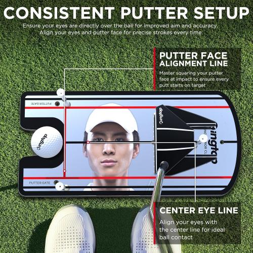 KINGTOP Golf Putting Mirrors for Alignment and Stroke Training