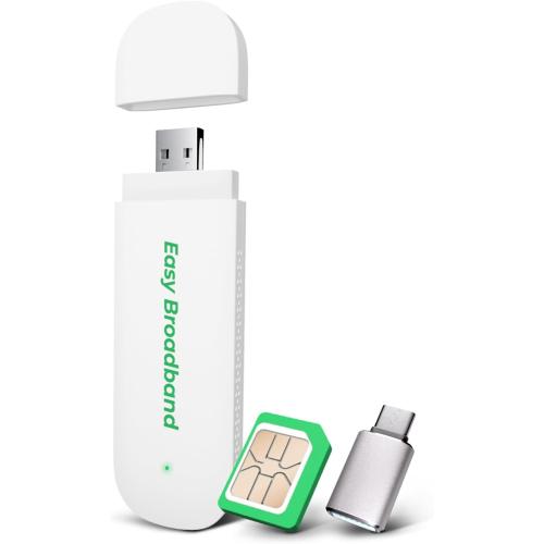 EIOTCLUB 4G LTE USB WiFi 6 Dongle Mobile Hotspot High-Speed for US CA MX LA