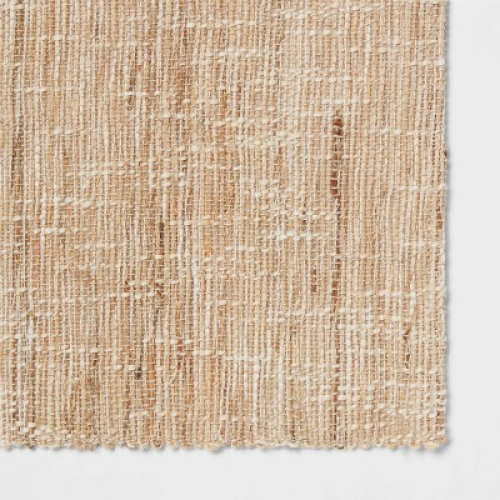 Hemp Natural Ramie Placemat - Threshold™: Rectangle Basket Weave, Spot Clean, Dining Table Accessory, 19x14