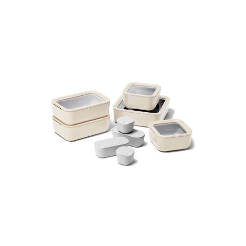 Caraway Home 13pc Ceramic Food Storage Set Cream