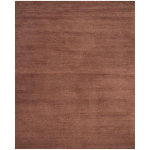 SAFAVIEH Himalaya Rachelle Solid Wool Area Rug Brown 8 x 10
