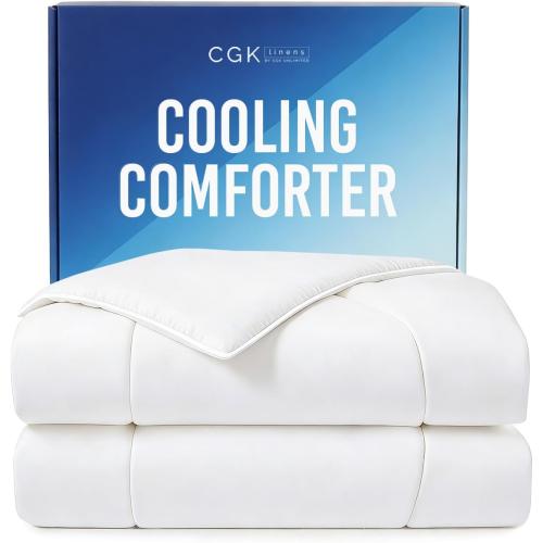 CGK Cooling Comforter King - Summer Blanket - 104x90 (White)