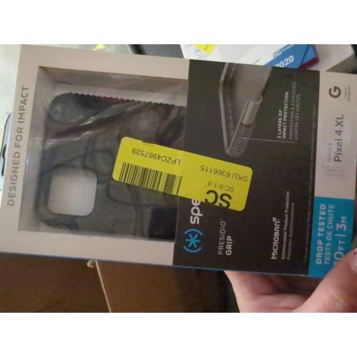 Speck Presidio Grip Hard Case for Google Pixel 4 XL - Black