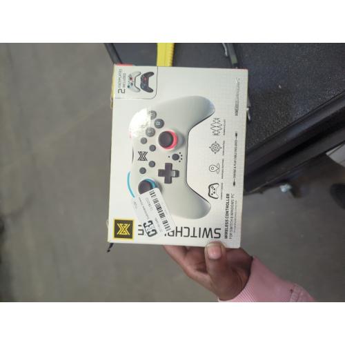 MGC Switchplate Wireless Controller for Switch/OLED/Lite, Gyro Control, Programmable Back Buttons, Adjustable Strength Rumble, 2 Magnetic Faceplates, Screwless Housing, Compact Design