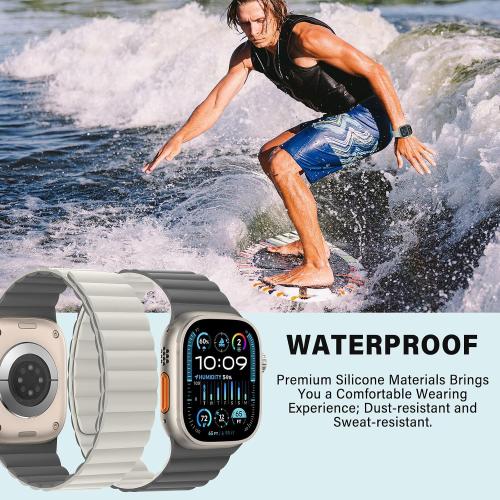 Bisikor Magnetic Band Compatible with Apple Watch Band 49 46 45 44 42mm