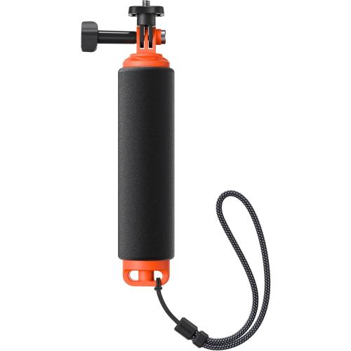 Insta360 Floating Hand Grip, Buoyant Mount with Non-Slip Handle, Compatible Ace, Ace Pro, Ace Pro 2, GO 3, GO 3S, GO Ultra, X2, X3, X4, X5 Action Cameras, Black & Orange