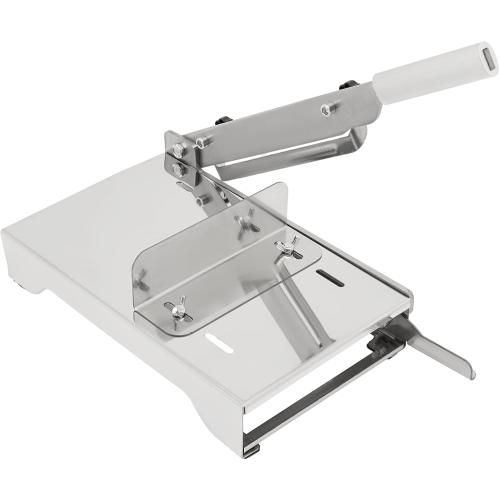 Manual Meat Slicer, Stainless Steel Frozen Meat Food Slicer Beef Mutton Household Vegetable Food Slicer Slicing Machine for Fish Chicken Restaurants and Home