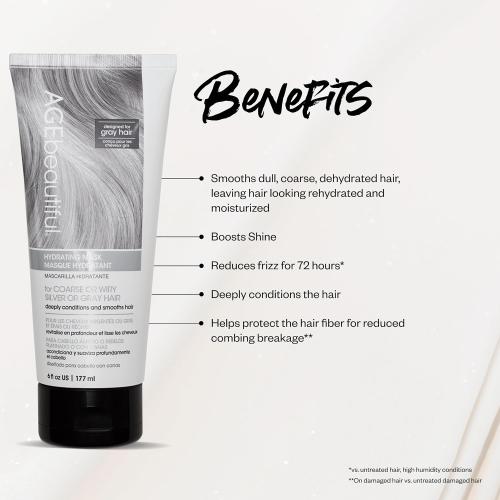 AGE beautiful Deep Conditioning Hair Mask for Coarse, Silver & Gray Hair