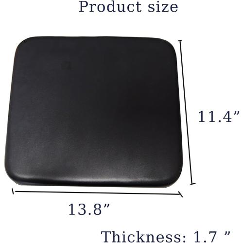 HMZ Rollator seat Cushion,Replacement seat for rollator Walker 13.8X11.4,Rolling Walkers Replacement Parts.(1Ea Black)(13.8X11.4)