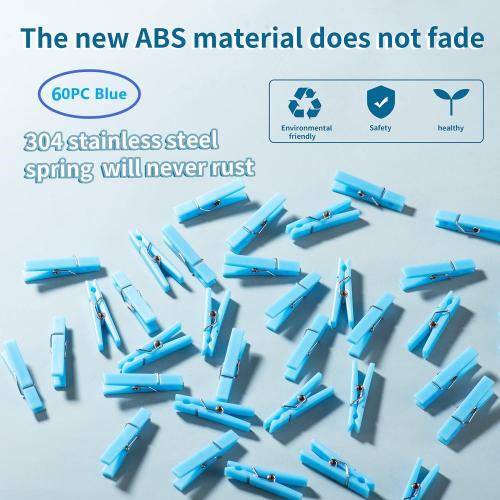 Mini Clothespins for Baby Shower Games Boy Blue Clothes Pins 1.4 Inch