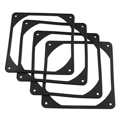 E-outstanding 4-Pack 120mm Rubber Shock Absorption Pads for 12cm Fans, Reduce Noise, Desktop Compatible