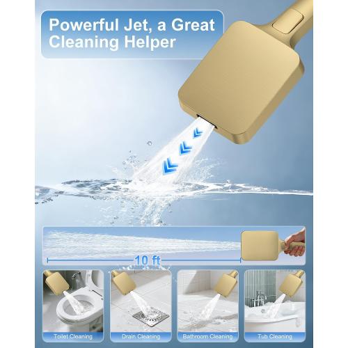 13 Rainfall Shower System with 3-Setting Handheld & Valve