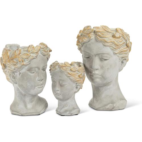 Abbott Collection Aphrodite Head Planter - Extra Small