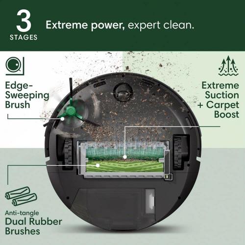 Roomba Max 705 14 in. Robotic Vacuum with Smart Navigation   AutoEmpty Dock in Black