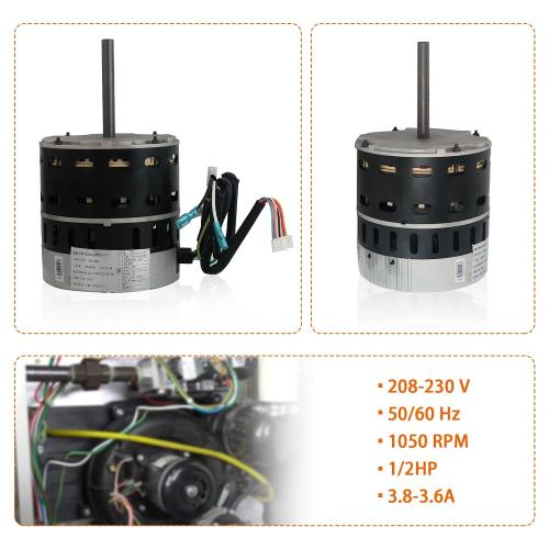 622686 Blower Motor 1/2 HP Compatible with Nortek Nordyne Intertherm Miller