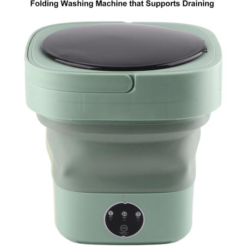 Portable Washing Machine, 6.5L Mini Washer and Spin Dryer, Portable Mini Washing Machine with Spin, Portable Washer and Dryer Combo for Apartments, RV, Travel, Hotel (Green)
