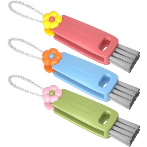 3 in 1 Cup Lid Gap Cleaning Brush Set, Multifunctional Bottle Cleaning Brush, Cup Lid Gap Cleaner, Home Kitchen Crevice Brush Tools(Multicolor)