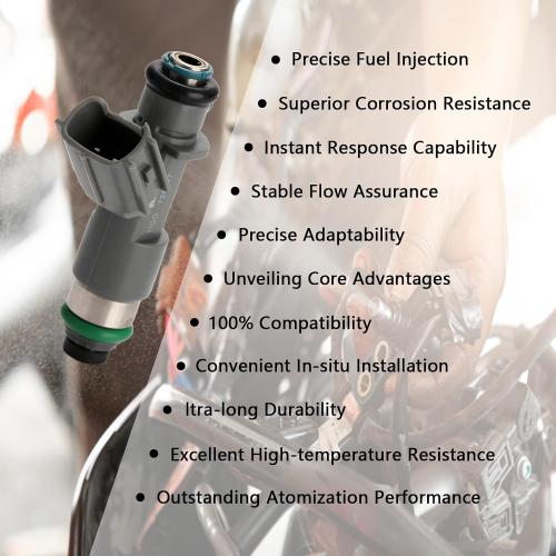 Set of 6 Fuel Injectors - Compatible with Accord Crosstour Acura MDX RDX ZDX TL RL TSX 3.5L 3.7L - Replaces FJ982 155-0459 16450R70A01