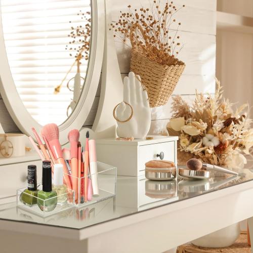 6 Pcs Acrylic Risers Cube Stands, Clear, 3 to 8 Inch, Square