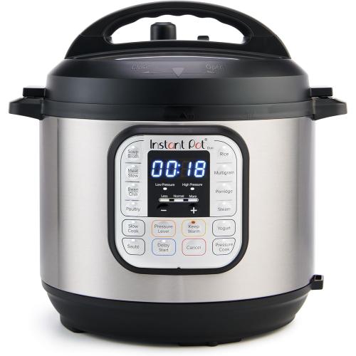 Instant Pot Duo 7-in-1 Electric Pressure Cooker, Slow Cooker, Rice, Steamer, Sauté, Yogurt Maker, Warmer & Sterilizer, Includes App With Over 800 Recipes, Stainless Steel, 6 Quart