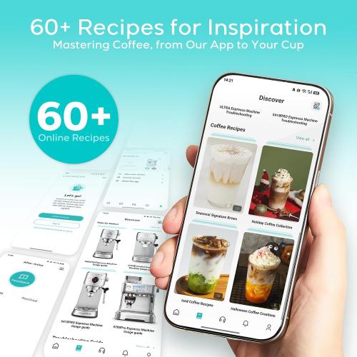 CASABREWS PFAS-Free Espresso Machine with Milk Frother Steam Wand