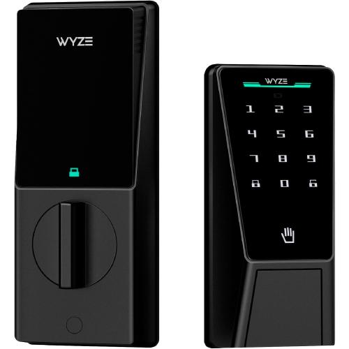 Wyze Palm Lock, Smart Door Lock with Palm Vein Recognition, Keyless Entry Smart Locks for Front Door, Keypad, Auto Lock, Dual Battery, Wi-Fi, Works with Alexa & Google, BHMA, IP53, Mechanical Key