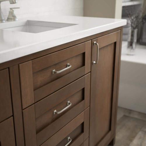 Liberty Essentials 4 in. (102 mm) Satin Nickel Cabinet Drawer Pull (10-Pack)
