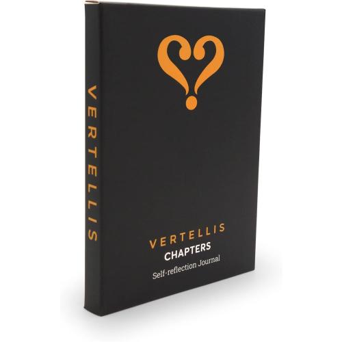 Vertellis Chapters : Undated Journal for Gratitude, Reflection & Self Care | Gratitude Journal, Self-Care Journal & Daily Journal with Quotes and Prompts. 100  pages. Vegan Leather Hardcover