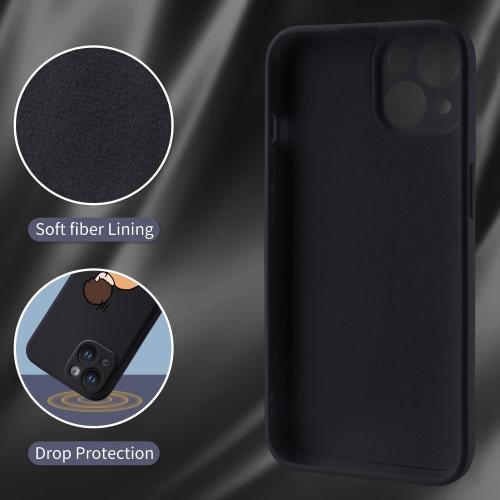 Funny Boy Phone Case for iPhone 17 Silly Case Cover Liquid Silicone Soft Gel Rubber Matt Phone Cover with Microfiber Lining Protective Cover