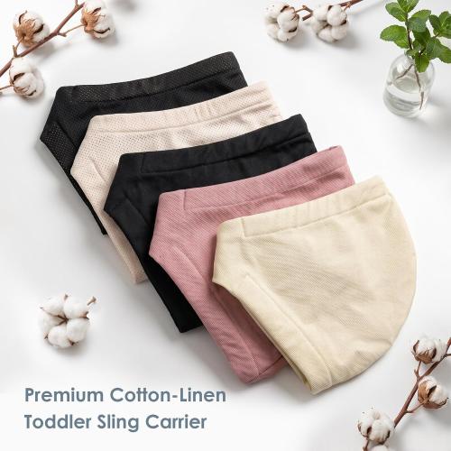 Toddler Carrier Sling Carry for 8-40lbs, Adjustable Baby Carrier Sling One Size Fit All, Hip Seat Newborn Baby Carrier Breathable & Ergonomic Design, Beige Mesh