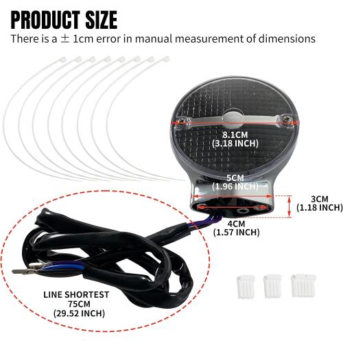 LED Rear Turn Signal Indicator Lights for Harley Touring 99-23