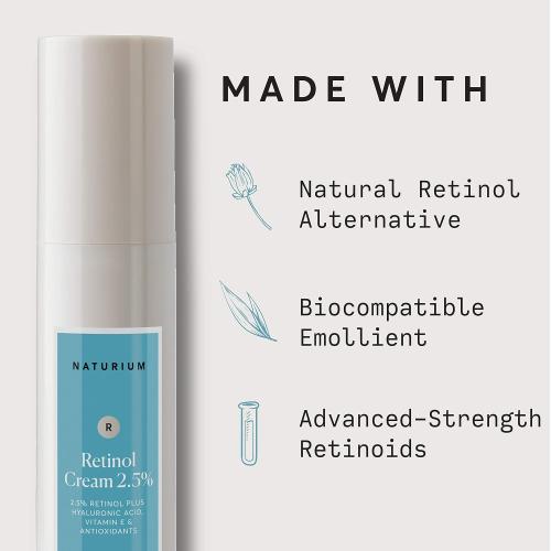 Naturium Retinol Complex Face Cream 2.5%, Moisturizing Anti-Aging Facial Cream, 1.7 oz