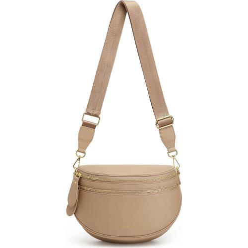 Kattee Spacious Leather Bum Bag for Women with RFID Blocking