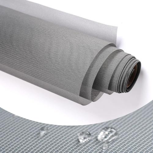 High Density dustproof and Pollen Proof net Window Screen mesh roll Used to Replace Screen Windows and Doors (Grey high-Density mesh,787''×57''(2000×145cm)