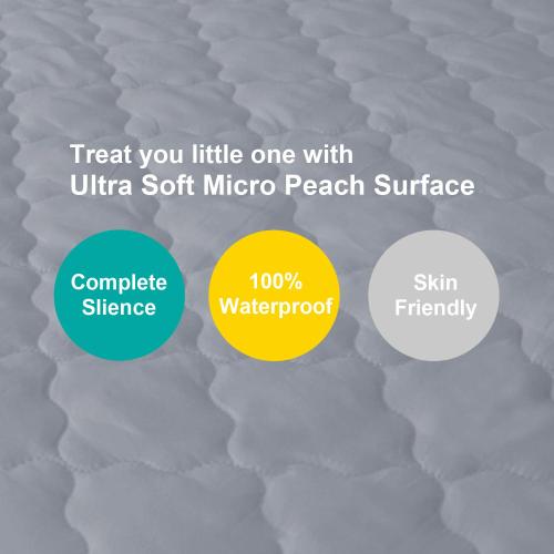 Pack and Play Sheets Mattress Pad Protector Fitted Waterproof Fit for Graco