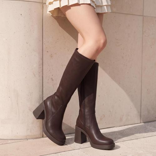 SIZE 8.5 ❗❗Athlefit Knee High Boots for Women Stretch Chunky Platform Tall Boots